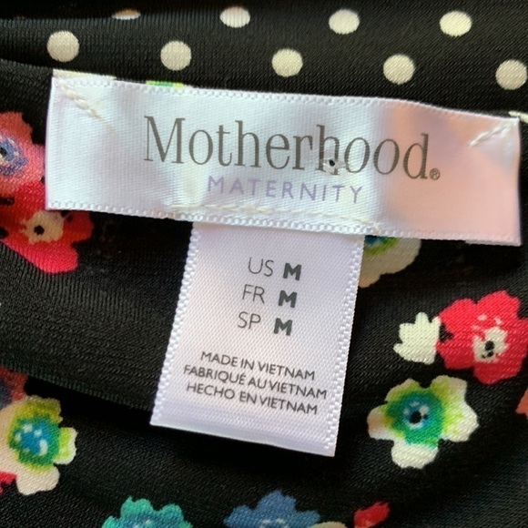MOTHERHOOD medium maternity floral wrap dress - Picture 5 of 6